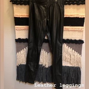 Leather leggings